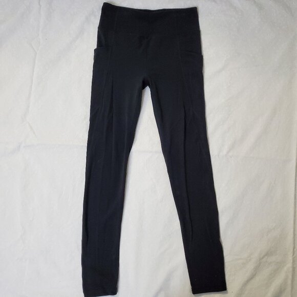 Athleta Stash Your Treasures Salutation Tight - Black - Size XL 14